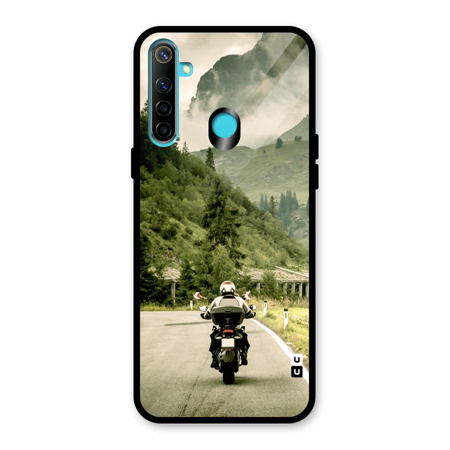 Nature Bike Glass Back Case for Realme 5