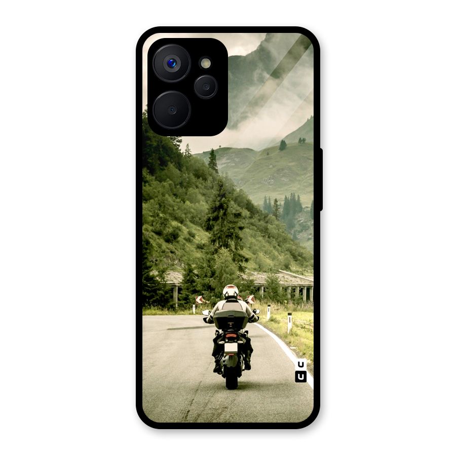 Nature Bike Glass Back Case for Realme 9i 5G