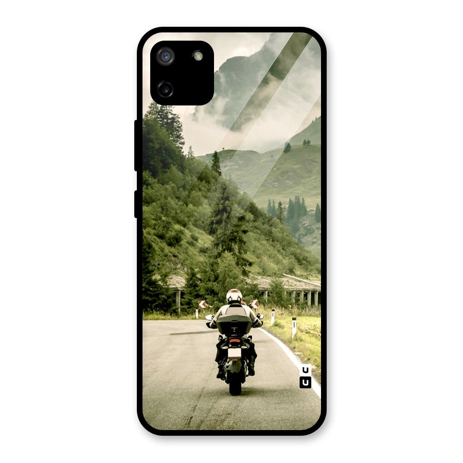 Nature Bike Glass Back Case for Realme C11