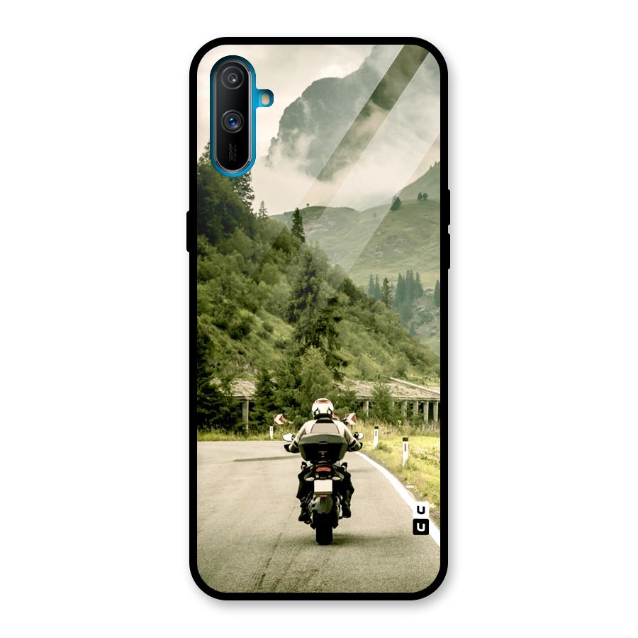 Nature Bike Glass Back Case for Realme C3