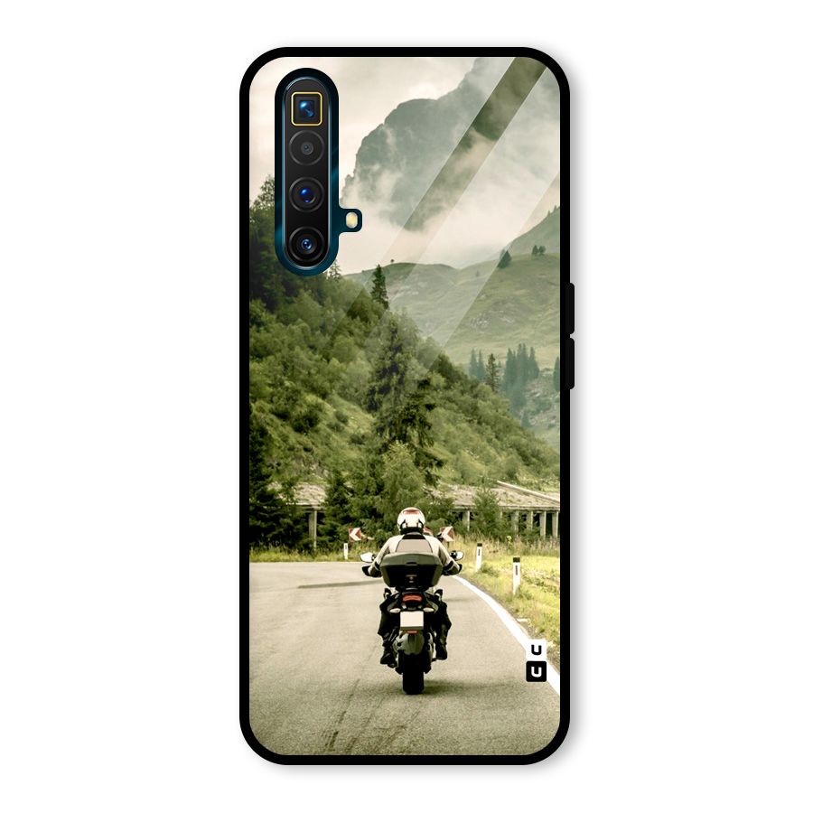 Nature Bike Glass Back Case for Realme X3