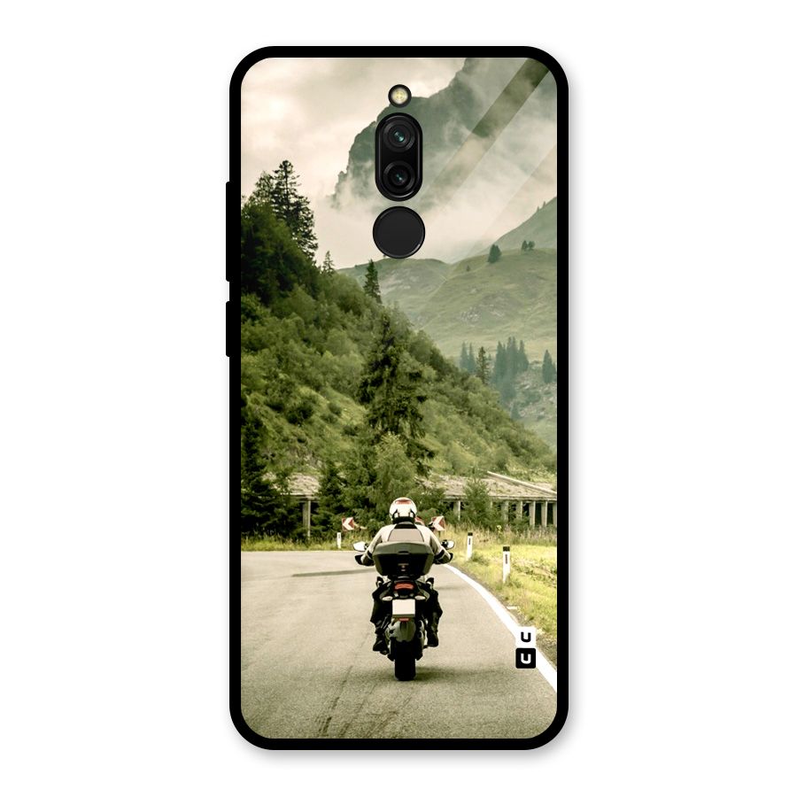 Nature Bike Glass Back Case for Redmi 8