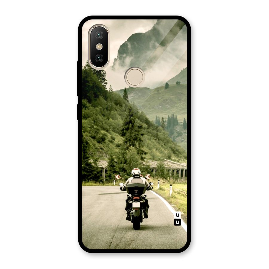 Nature Bike Glass Back Case for Redmi A2