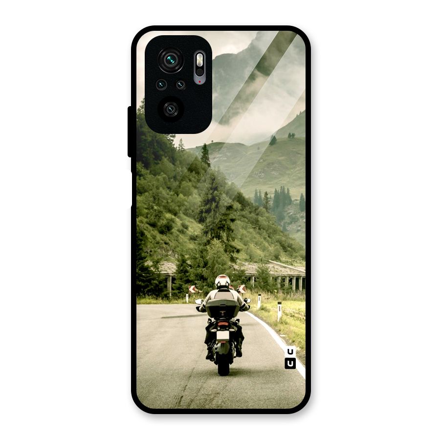 Nature Bike Glass Back Case for Redmi Note 10S