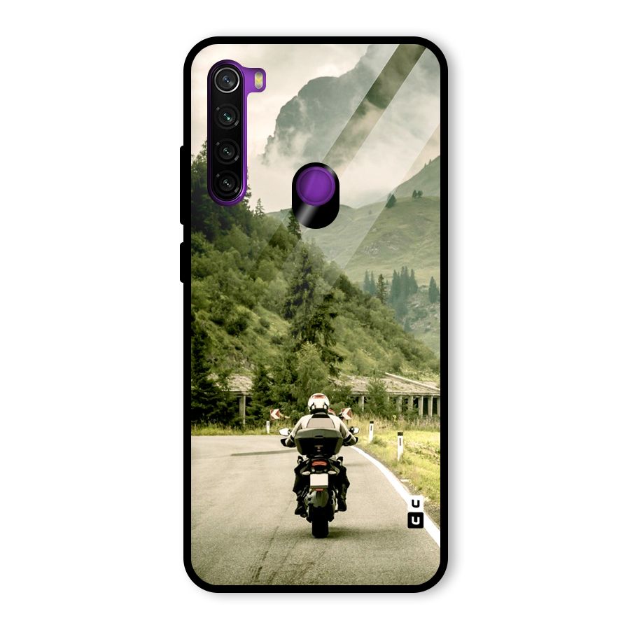 Nature Bike Glass Back Case for Redmi Note 8