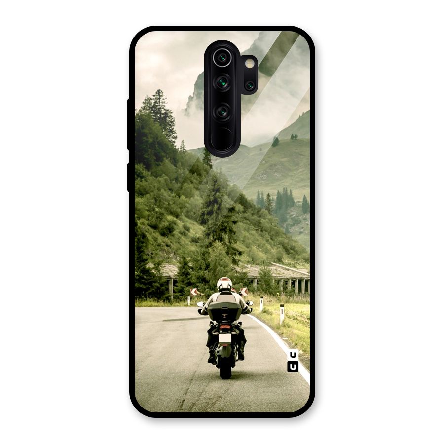 Nature Bike Glass Back Case for Redmi Note 8 Pro