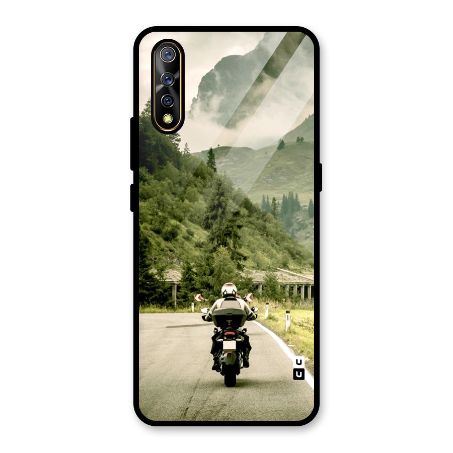 Nature Bike Glass Back Case for Vivo S1