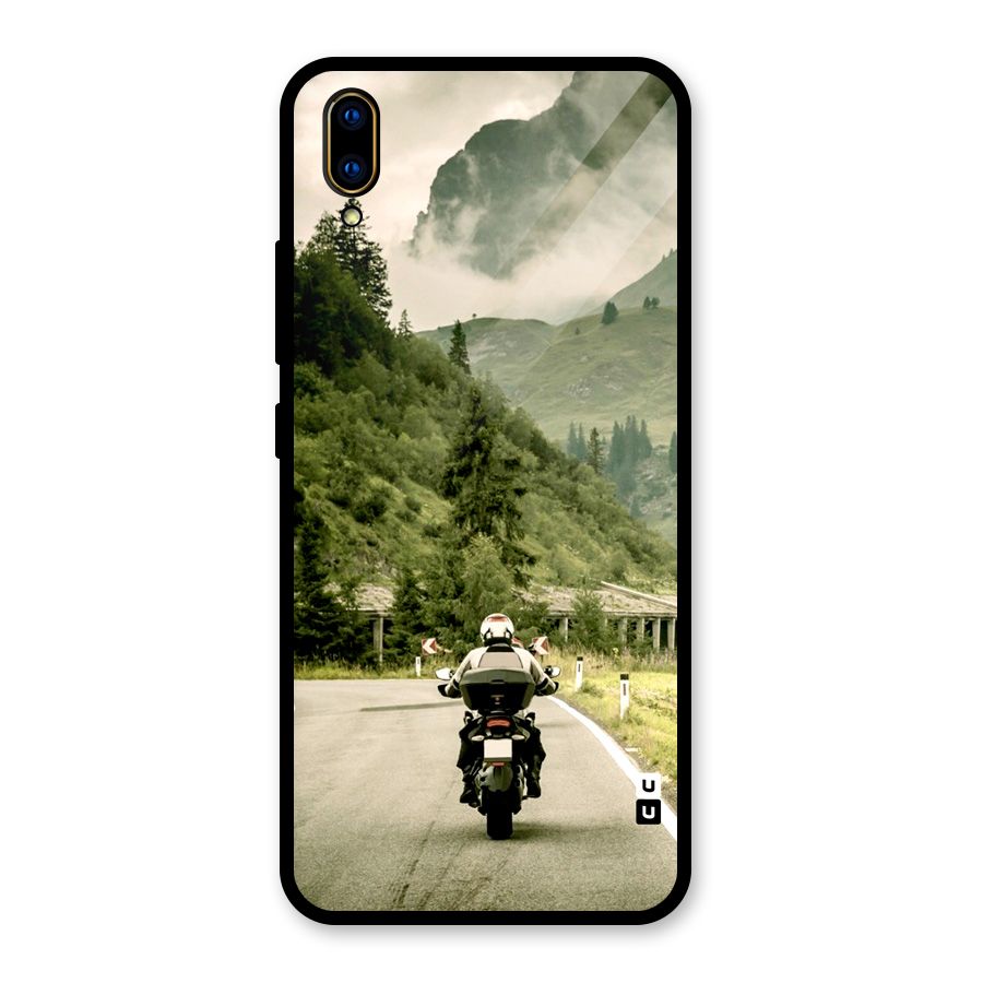 Nature Bike Glass Back Case for Vivo V11 Pro