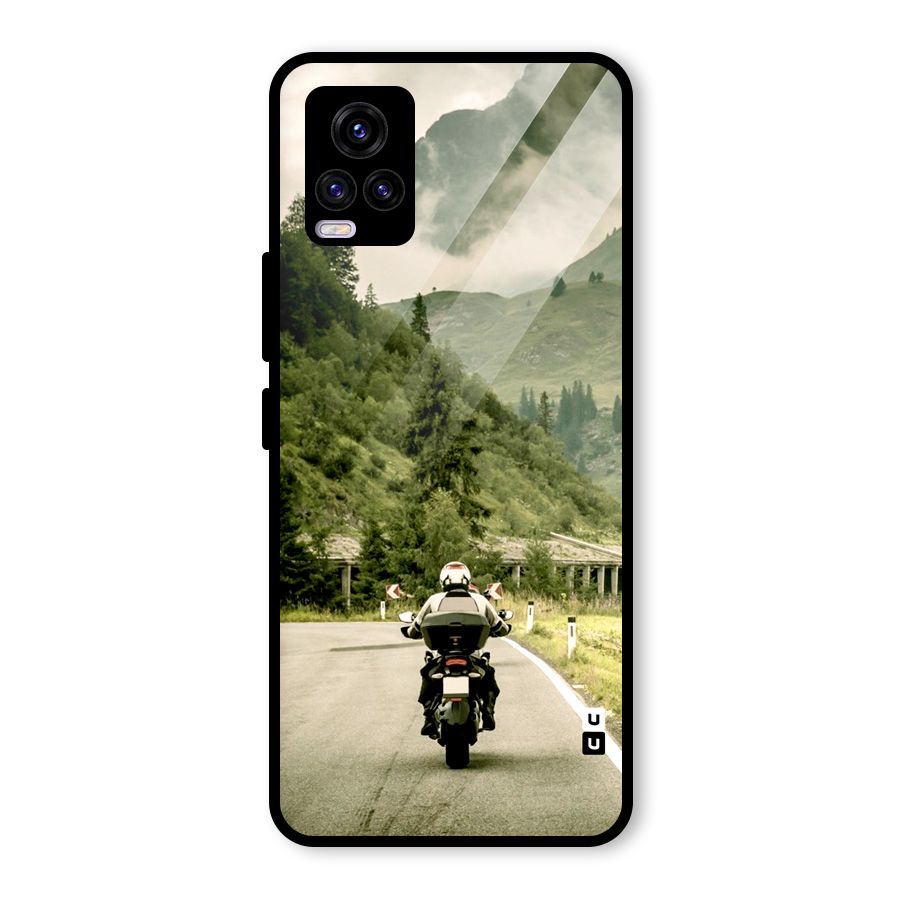 Nature Bike Glass Back Case for Vivo V20 2021