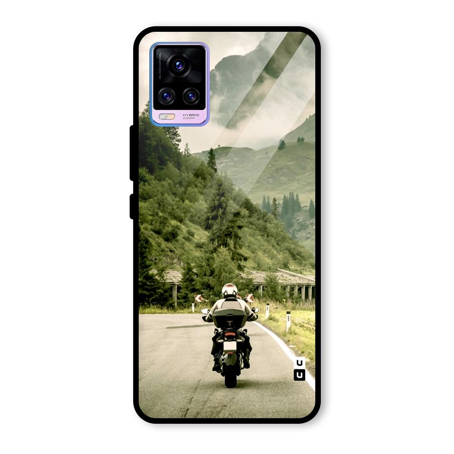 Nature Bike Glass Back Case for Vivo V20 Pro