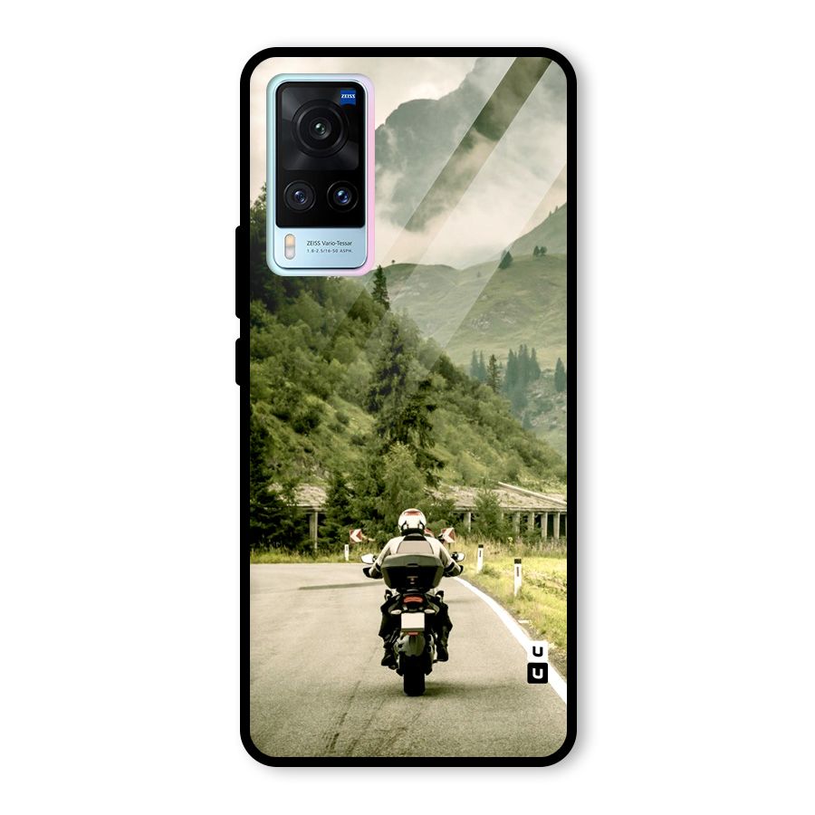 Nature Bike Glass Back Case for Vivo X60