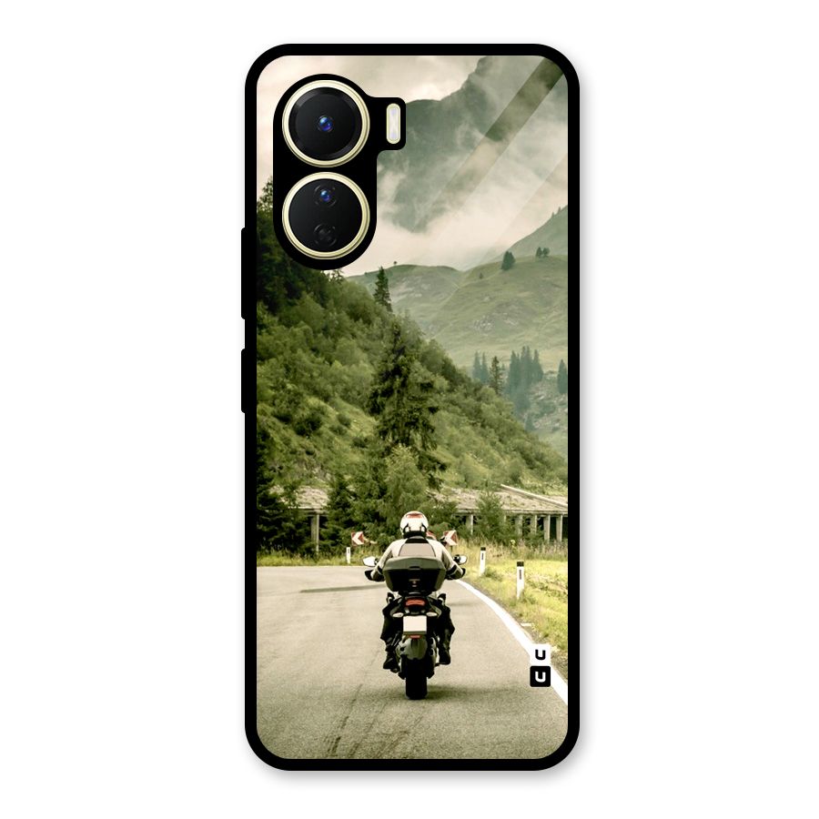 Nature Bike Glass Back Case for Vivo Y16