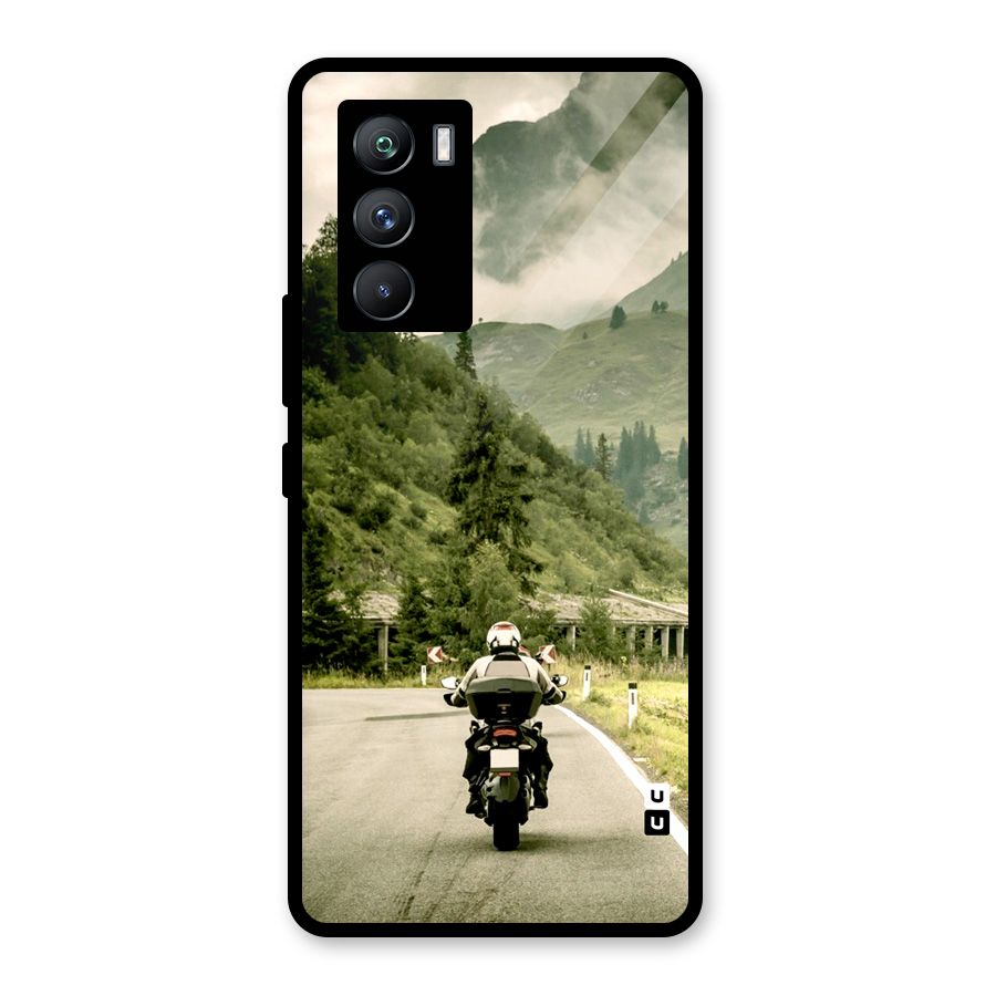 Nature Bike Glass Back Case for Vivo iQOO 9 SE