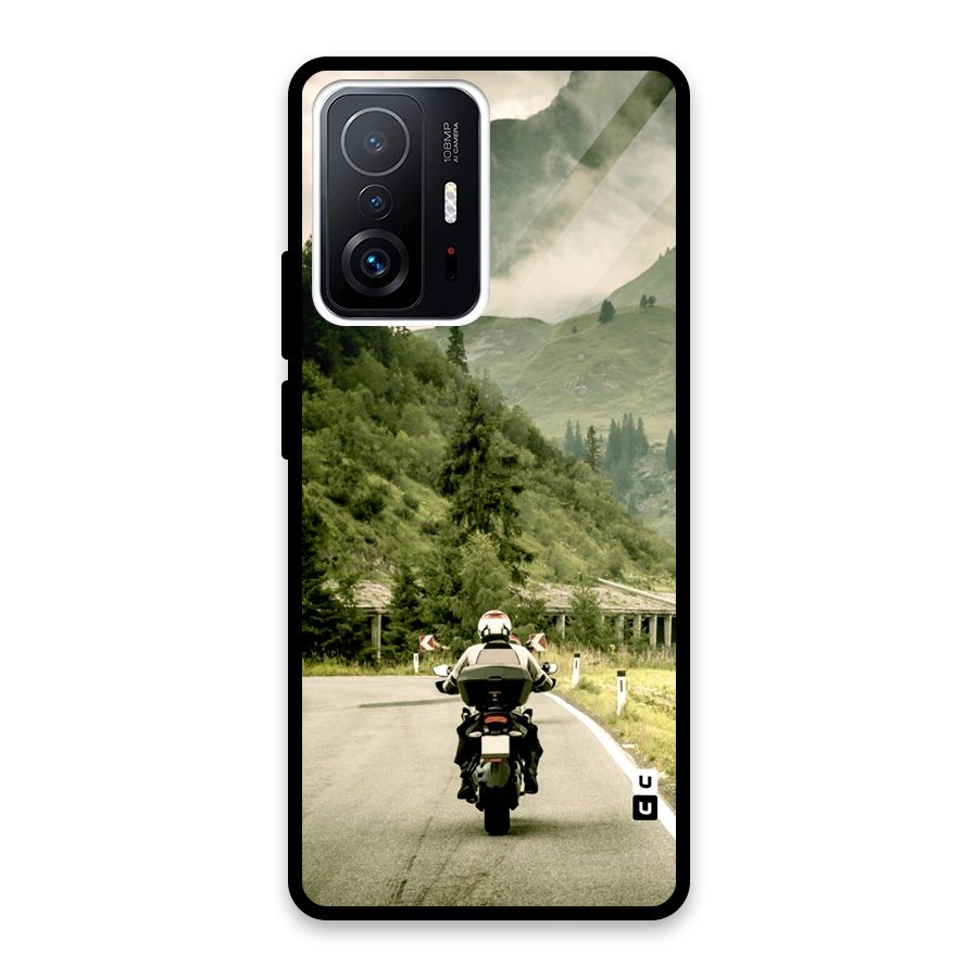 Nature Bike Glass Back Case for Xiaomi 11T Pro