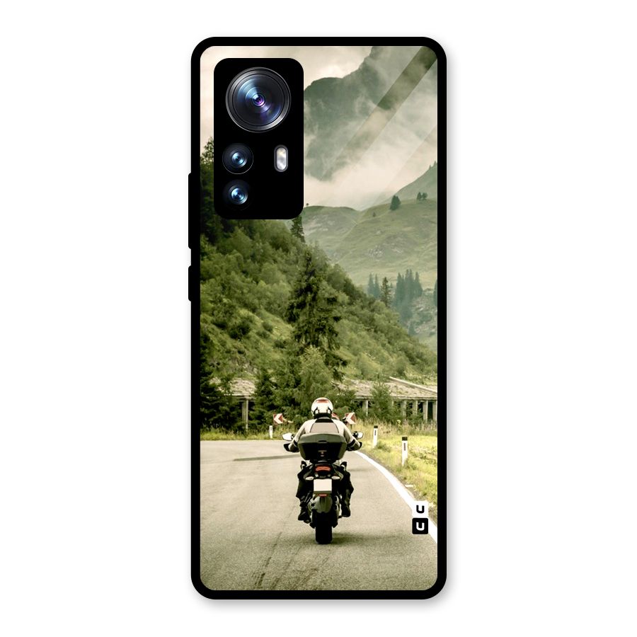 Nature Bike Glass Back Case for Xiaomi 12 Pro