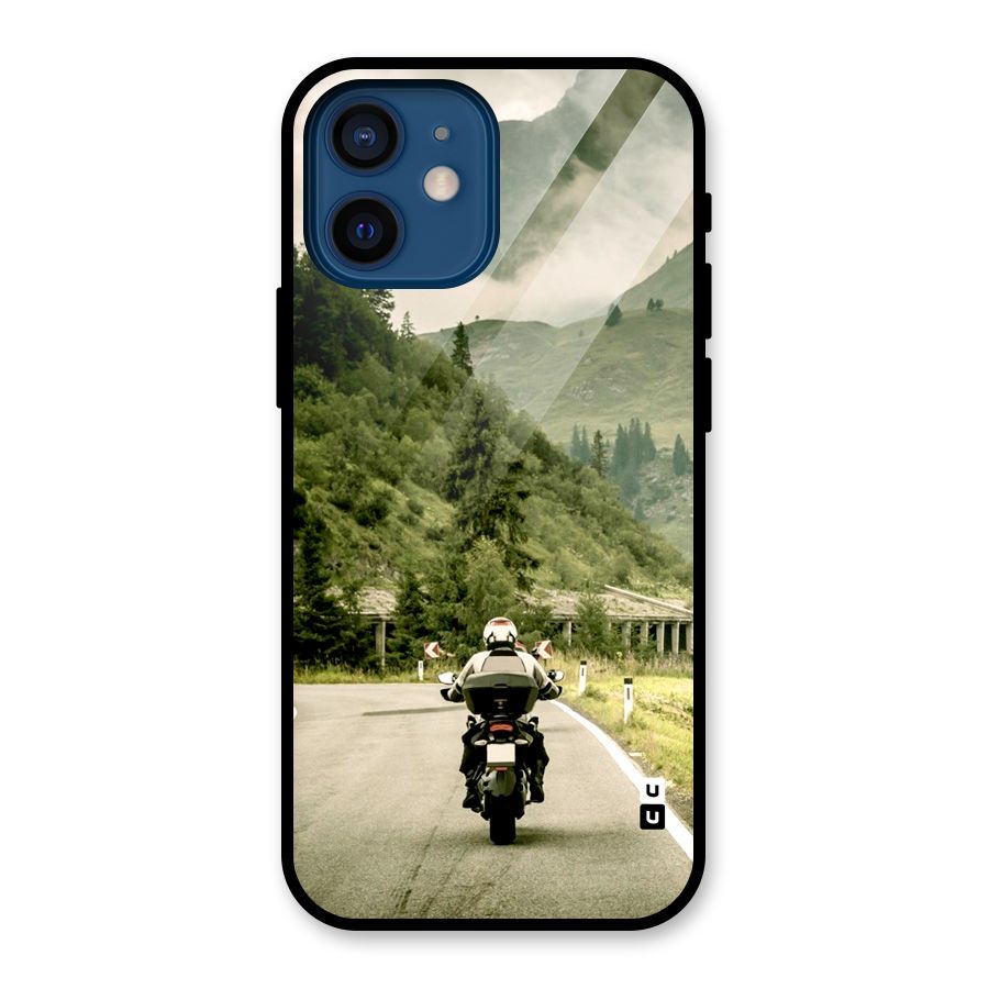 Nature Bike Glass Back Case for iPhone 12 Mini