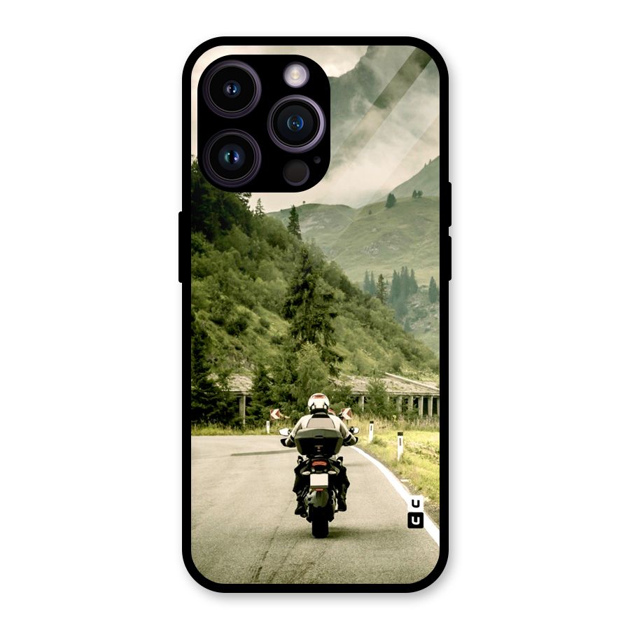 Nature Bike Glass Back Case for iPhone 14 Pro Max