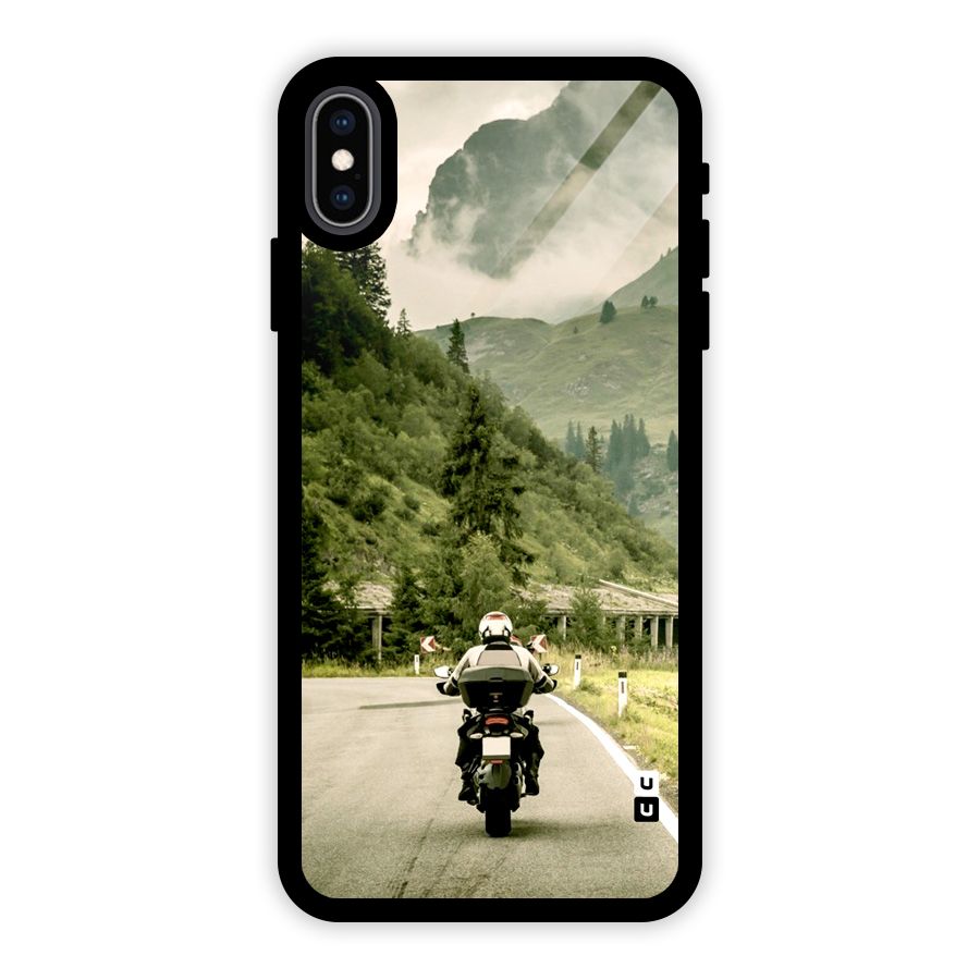 Nature Bike Glass Back Case for iPhone XS Max