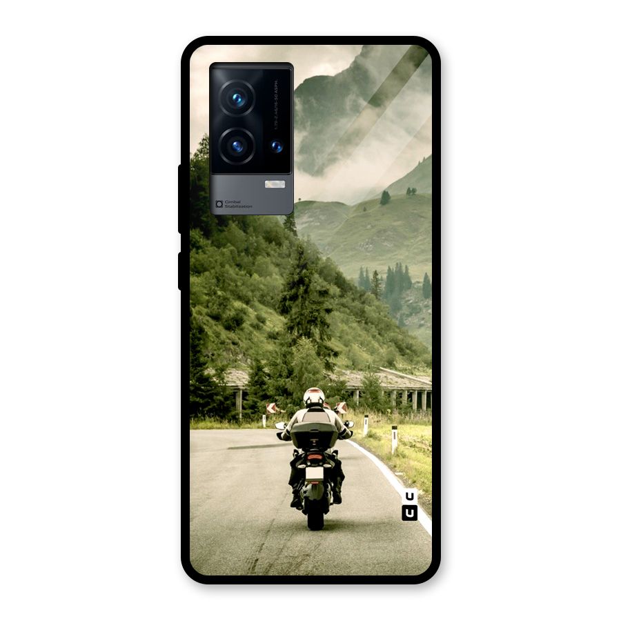 Nature Bike Glass Back Case for iQOO 9 5G