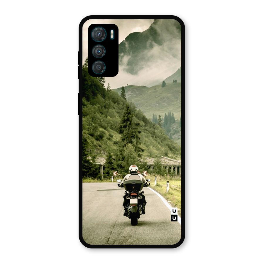 Nature Bike Metal Back Case for Moto G42