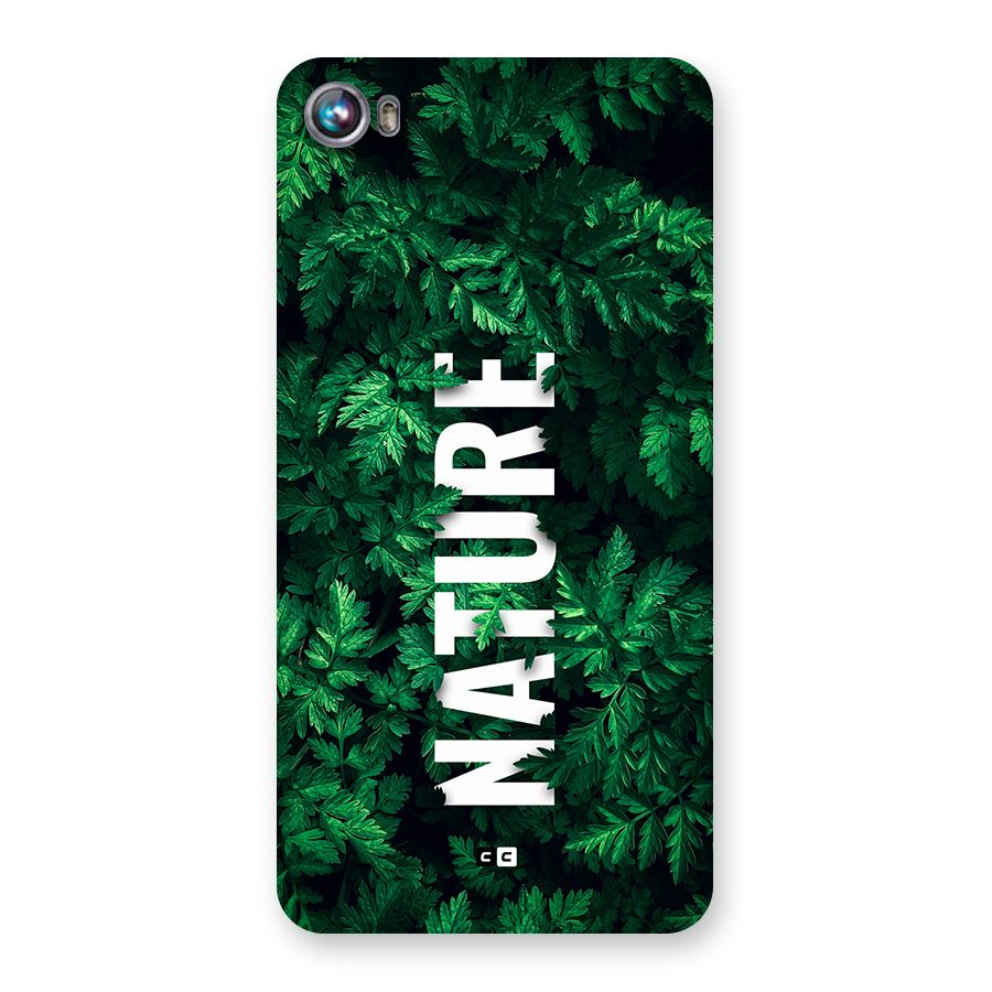 Nature Leaves Back Case for Canvas Fire 4 (A107)