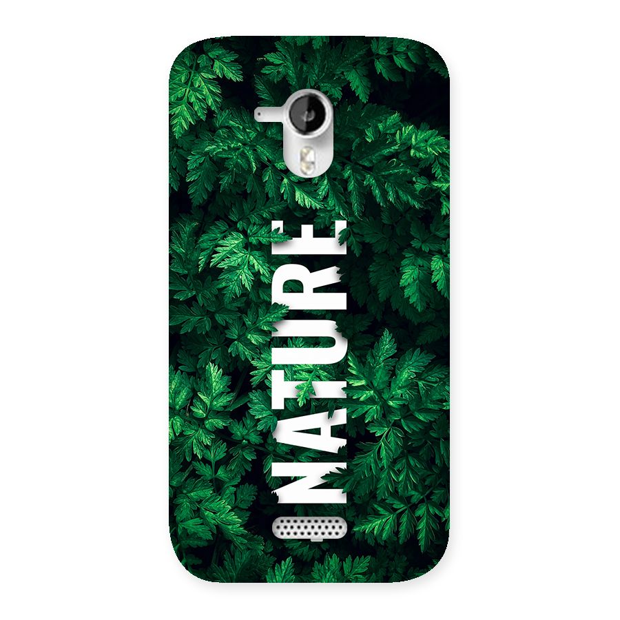 Nature Leaves Back Case for Canvas HD A116