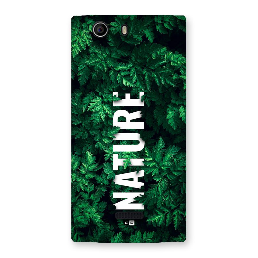 Nature Leaves Back Case for Canvas Nitro 2 E311