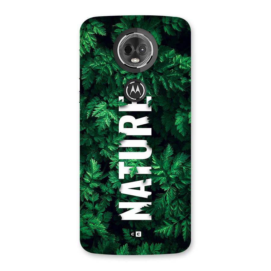 Nature Leaves Back Case for Moto E5 Plus