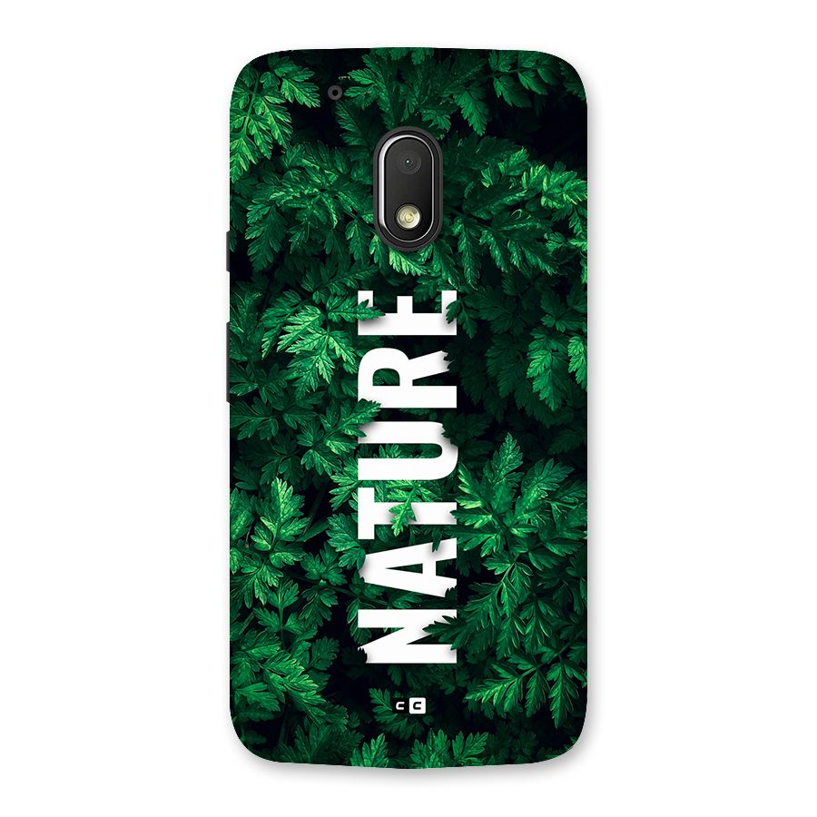 Nature Leaves Back Case for Moto G4 Play