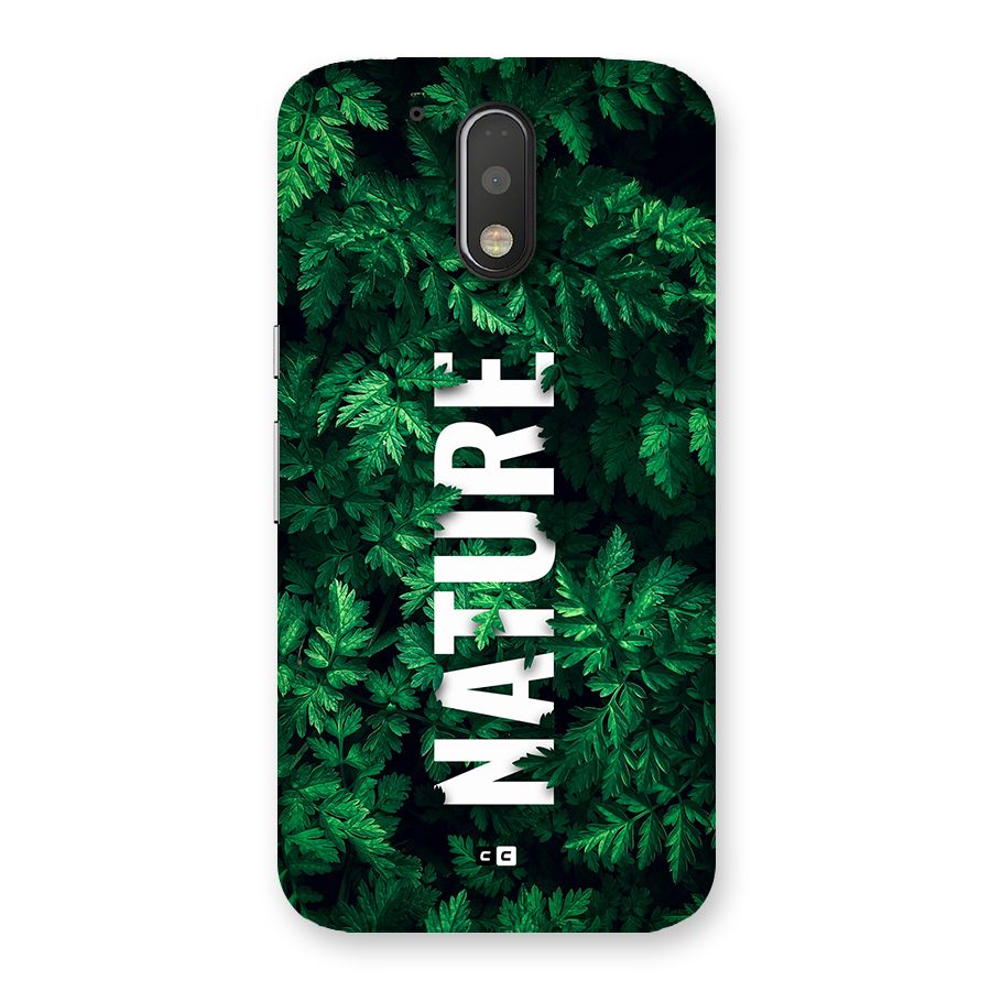 Nature Leaves Back Case for Moto G4 Plus