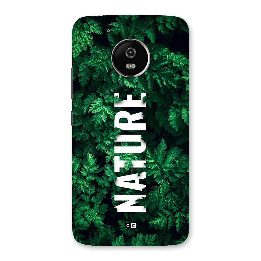Nature Leaves Back Case for Moto G5