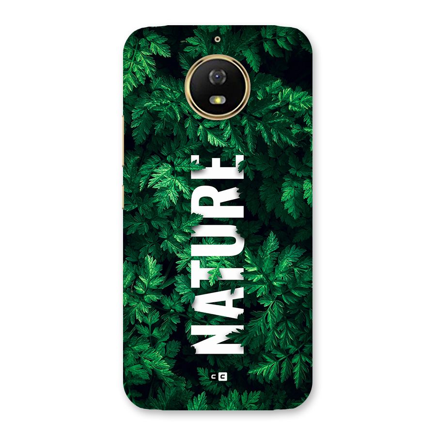 Nature Leaves Back Case for Moto G5s