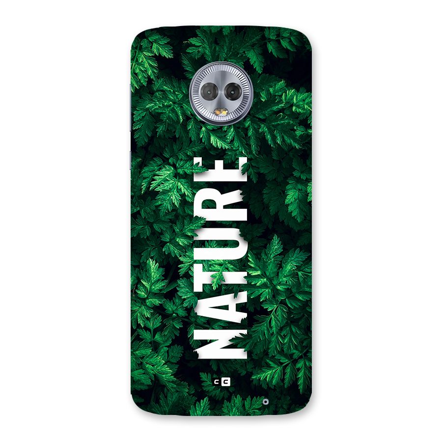 Nature Leaves Back Case for Moto G6 Plus
