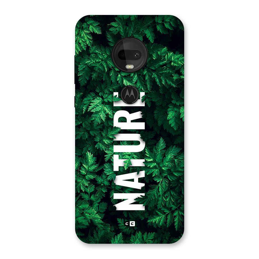 Nature Leaves Back Case for Moto G7