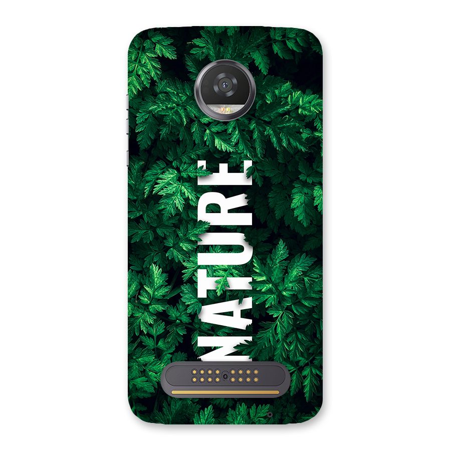 Nature Leaves Back Case for Moto Z2 Play