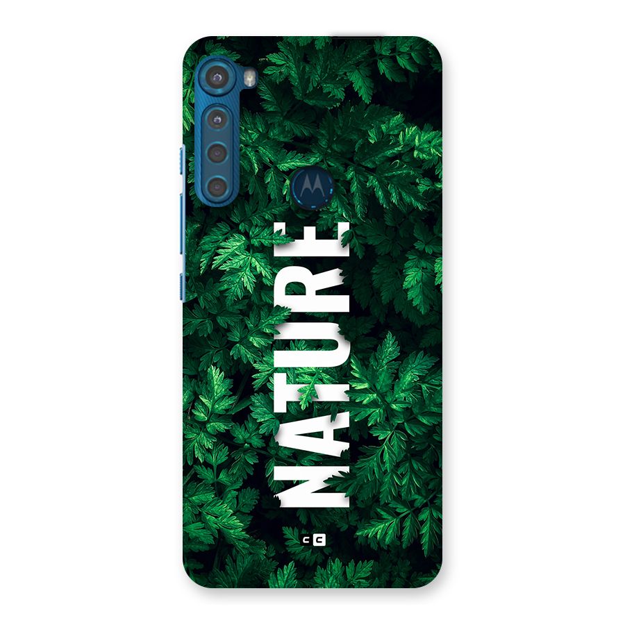 Nature Leaves Back Case for Motorola One Fusion Plus