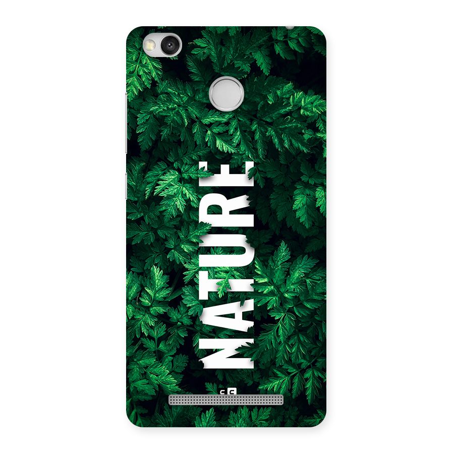 Nature Leaves Back Case for Redmi 3S Prime
