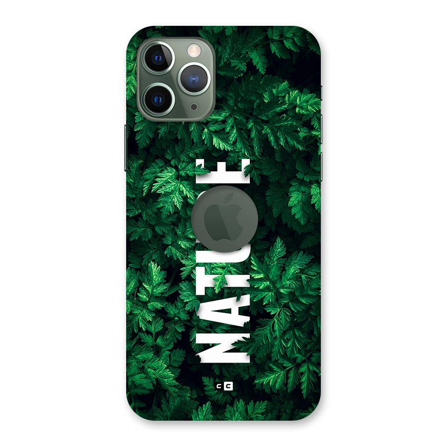 Nature Leaves Back Case for iPhone 11 Pro Logo Cut