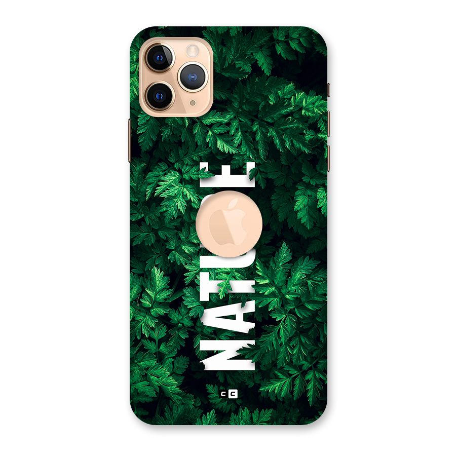 Nature Leaves Back Case for iPhone 11 Pro Max Logo Cut