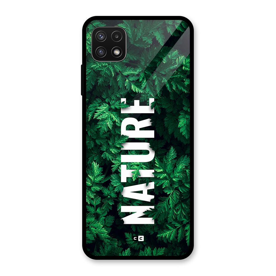 Nature Leaves Glass Back Case for Galaxy A22 5G