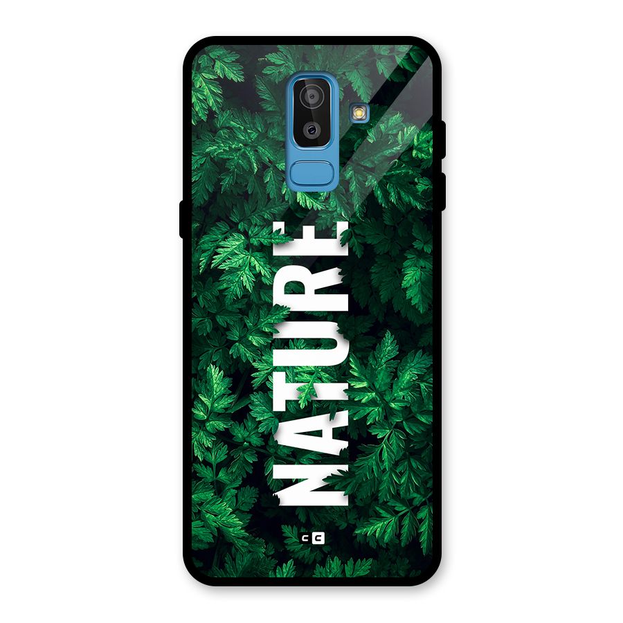 Nature Leaves Glass Back Case for Galaxy J8
