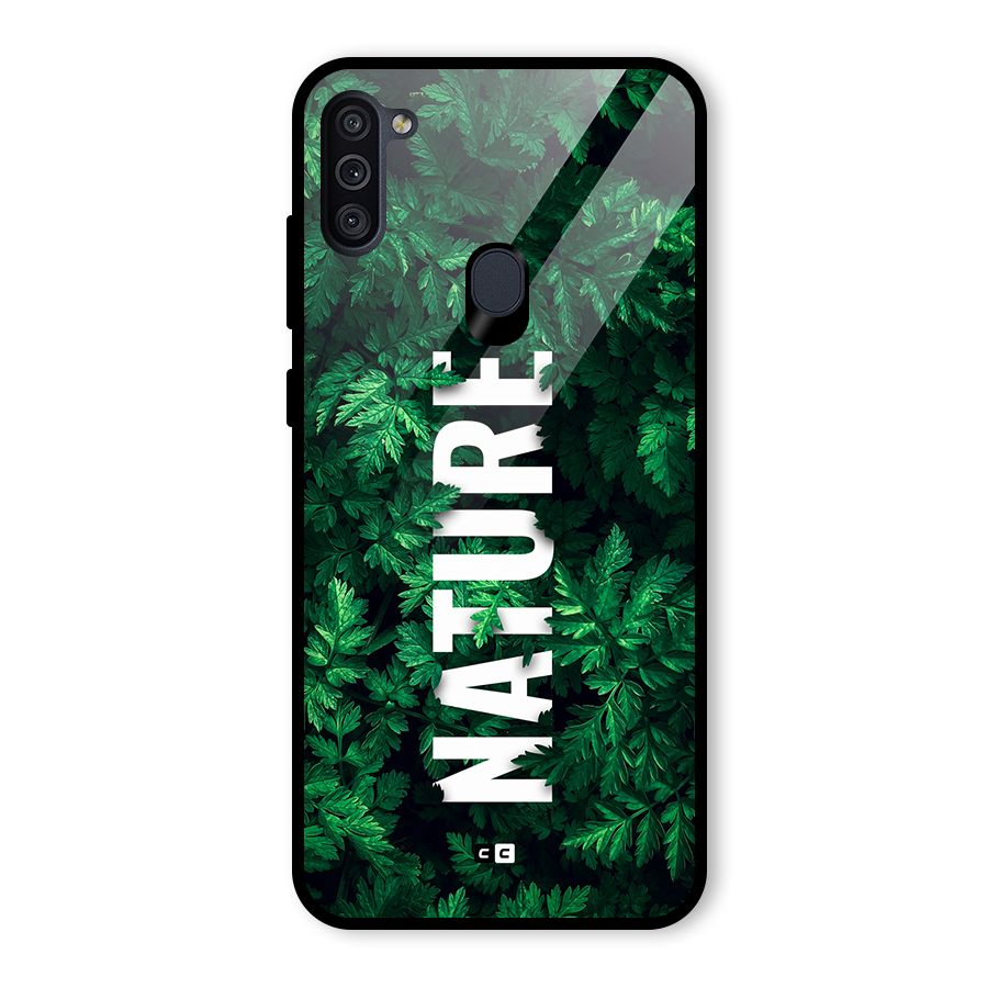 Nature Leaves Glass Back Case for Galaxy M11