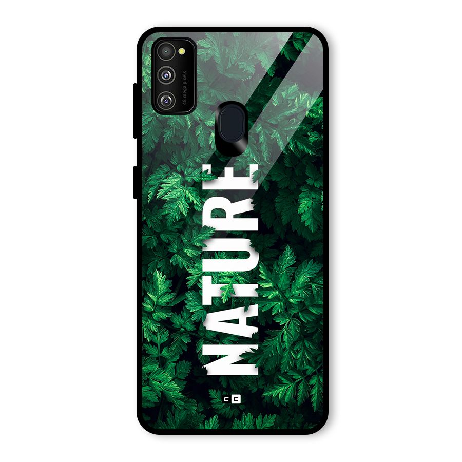 Nature Leaves Glass Back Case for Galaxy M30s