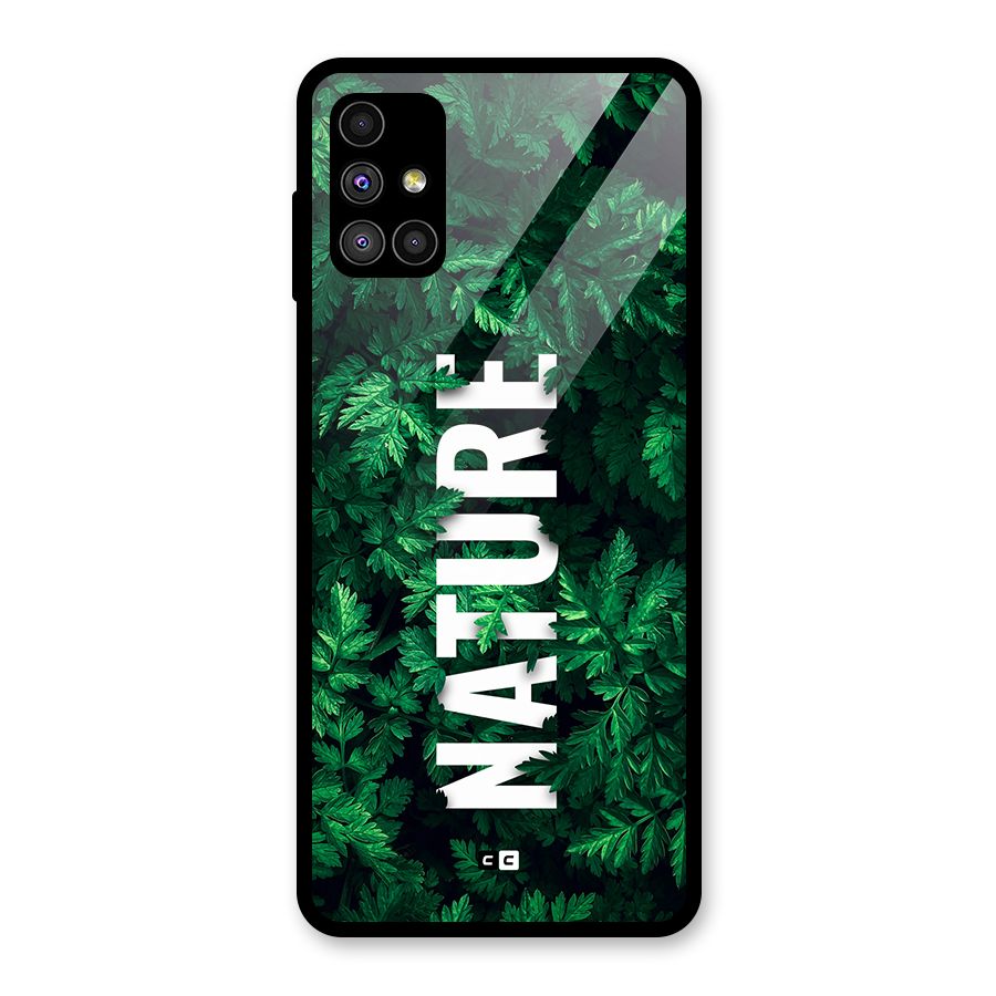 Nature Leaves Glass Back Case for Galaxy M51
