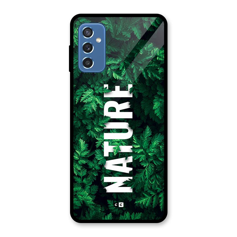 Nature Leaves Glass Back Case for Galaxy M52 5G