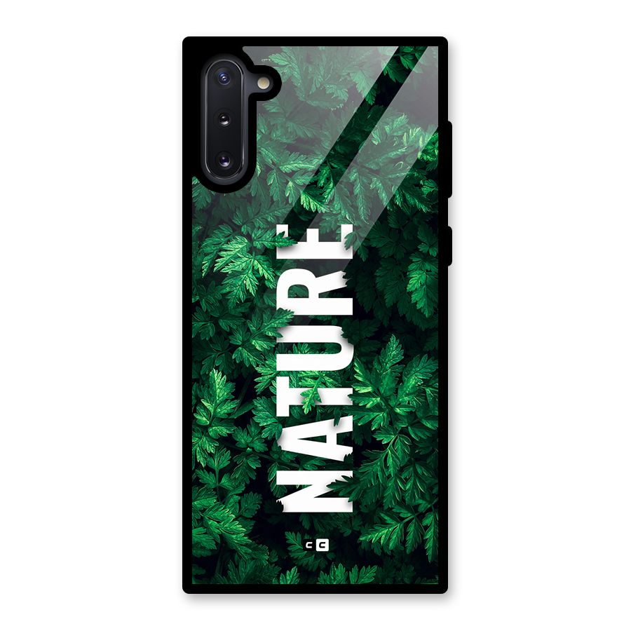 Nature Leaves Glass Back Case for Galaxy Note 10