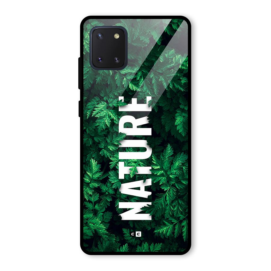 Nature Leaves Glass Back Case for Galaxy Note 10 Lite