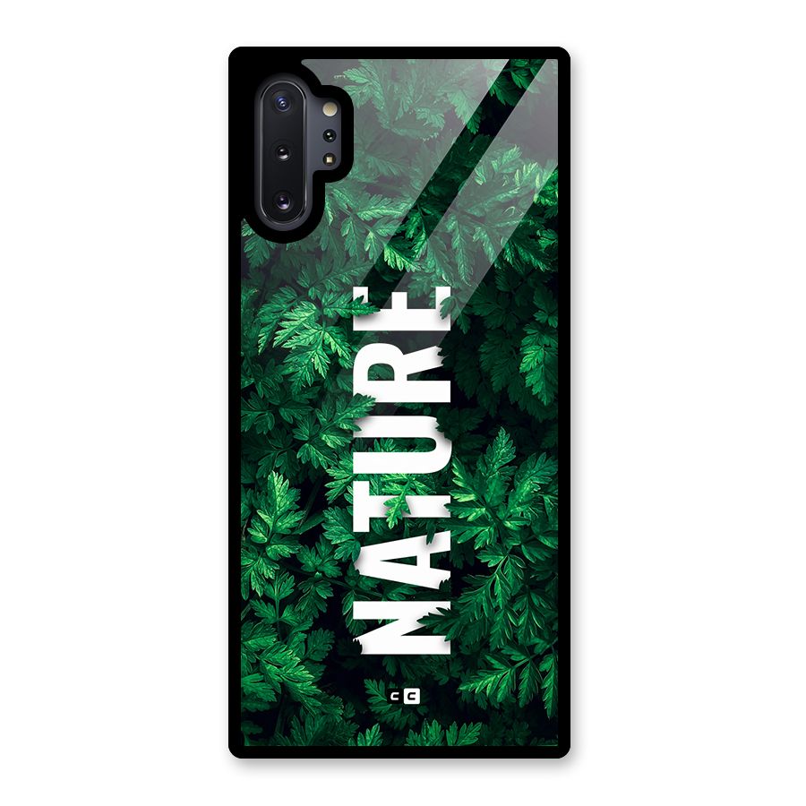 Nature Leaves Glass Back Case for Galaxy Note 10 Plus