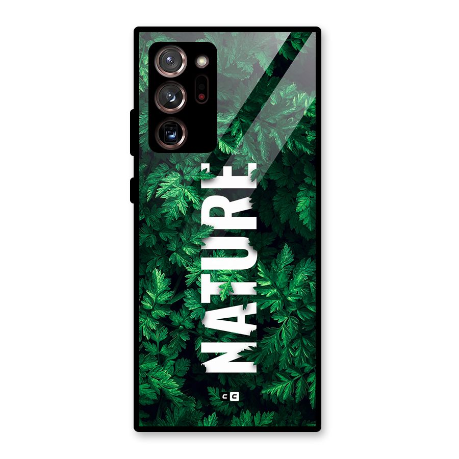 Nature Leaves Glass Back Case for Galaxy Note 20 Ultra 5G