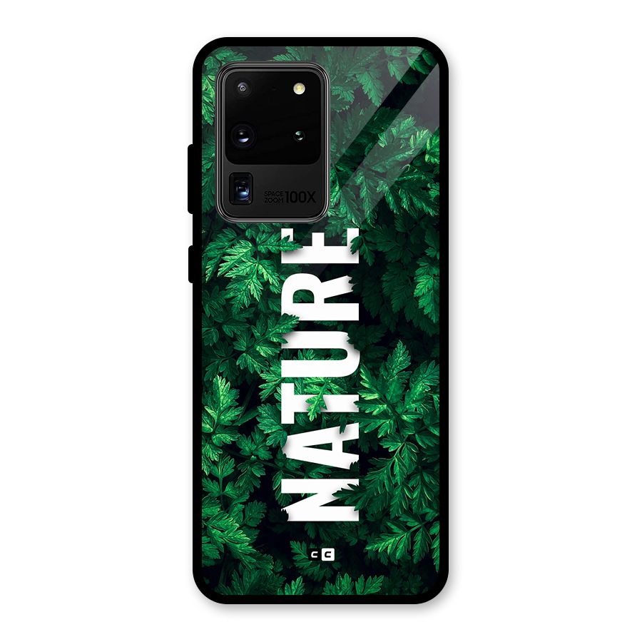 Nature Leaves Glass Back Case for Galaxy S20 Ultra